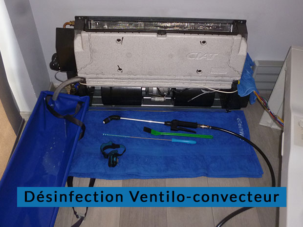 Desinfection ventillo convecteur CLIM